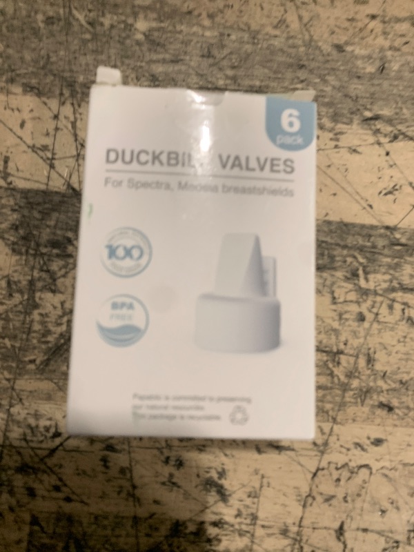 Photo 1 of [6-Count] Papablic Duckbill Valves for Spectra and Medela, Replaceable Duckbill Valves for Spectra S1 Spectra S2 valves and Medela Pump in Style, BPA/DEHP Free White