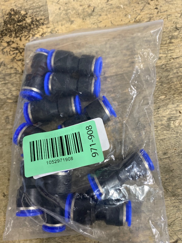 Photo 1 of 1/2" OD x 3/8" OD Pneumatic quick Connector Push to Connect fittings Straight reducer Union/Coupler (Pack of 10)