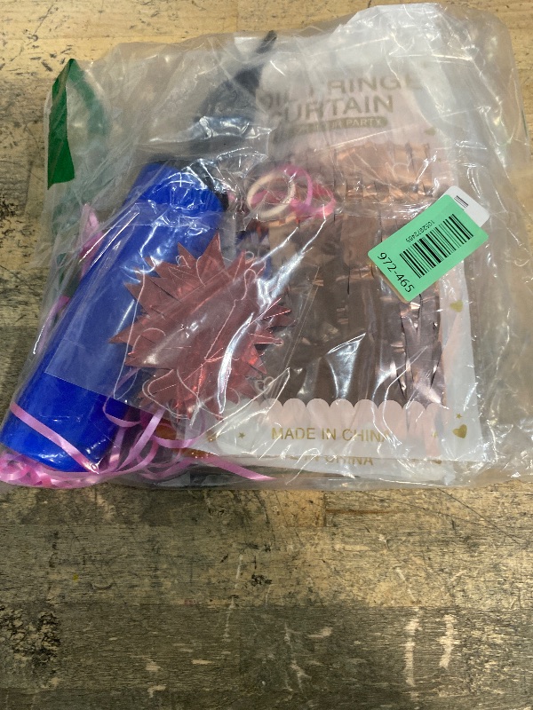 Photo 1 of 22nd Birthday Decorations For Women, 22 Year Olds Happy Birthday Banners Party Decor Balloon Foil Fringe Curtains Heart Star Confetti Balloons, 22nd Rose Gold Party Supplies for Girls Women Her