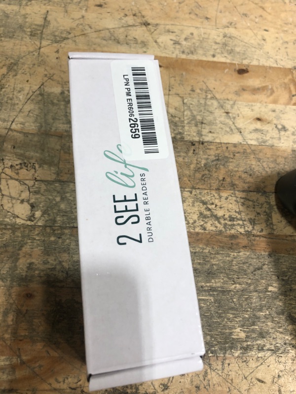 Photo 1 of 2SeeLife Black TR-90 Retro Round Reading Glasses for Men & Women – Premium Designer Readers with Solid & Sturdy Frame, Spring Hinges, Scratch Resistant, Small & Narrow Fit, Strength 2.00