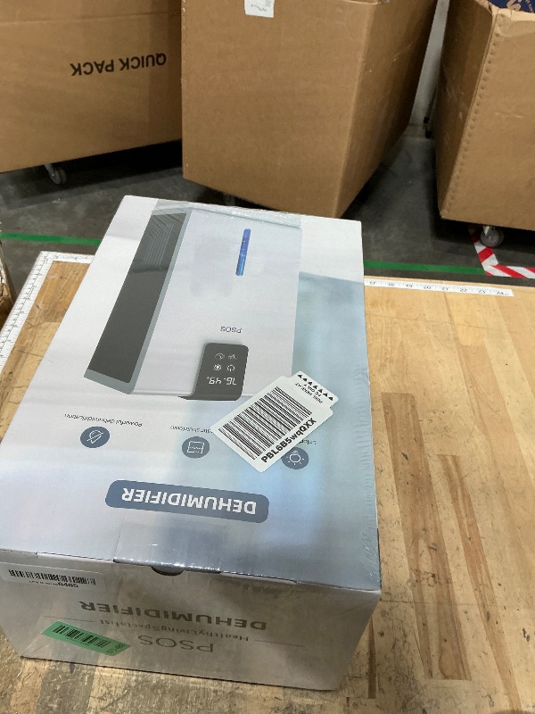 Photo 1 of **FACTORY SEALED** Dehumidifier, Dehumidifiers for Home, 98 OZ Water Tank, (1000 sq.ft) Quiet Dehumidifier for Basement, Bedroom, Bathroom with Humidity Display, Auto Shut Off, Relaxing 7 Color Ambient Light(Gray)
