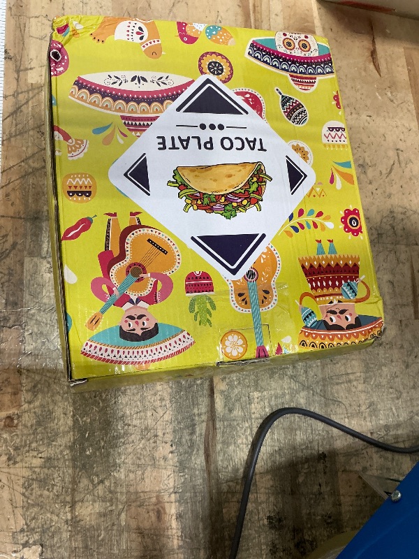 Photo 1 of 24 PCS Large Disposable Taco Holder for Party, Cornstarch Plates, Stand for 3 Tacos, 2 Dipping Areas, Fiesta Trays for Tuesday, Bar Serving Set, Microwave Safe