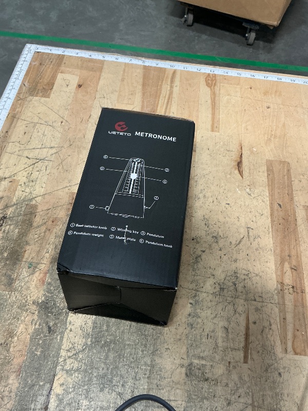 Photo 1 of **DIAL IS A DIFFICULT TURN** Ueteto Mechanical Metronome Black/Loud Sound Piano Drum Violin Guitar