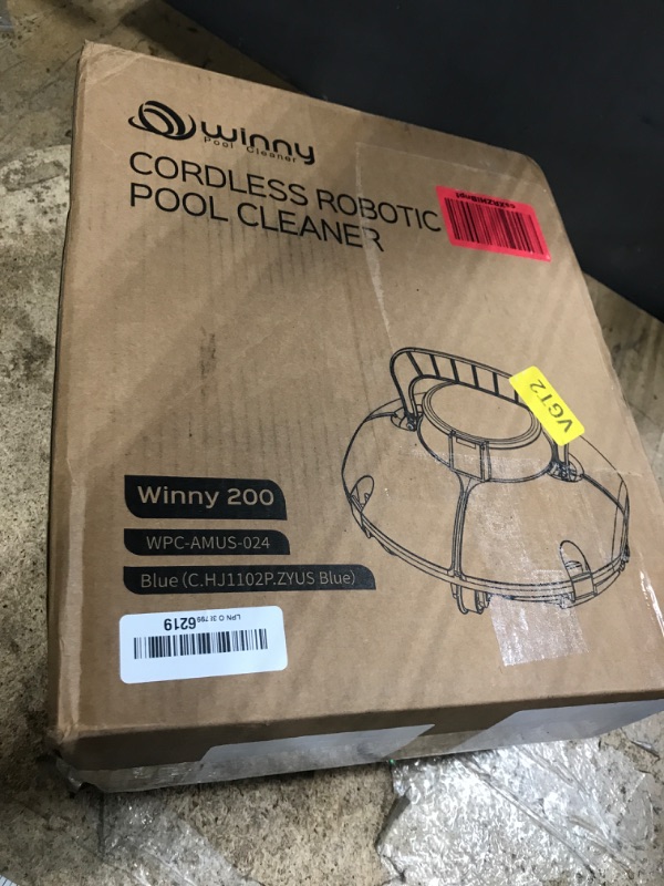 Photo 1 of (2025 Upgrade) Cordless Robotic Pool Cleaner, Lasts 75 Min, Automatic Vacuum for Above-Ground Pools up to 645 Sq.ft,Portable, Self-Parking,Light Blue