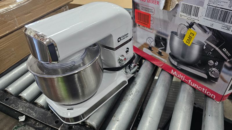 Photo 1 of ***PARTS ONLY***Kitchen in the box Stand Mixer,3.2Qt Mini Electric Food Mixer,6 Speeds Portable Lightweight Kitchen Mixer for Daily Use with Egg Whisk,Dough Hook,Flat Beater (White)