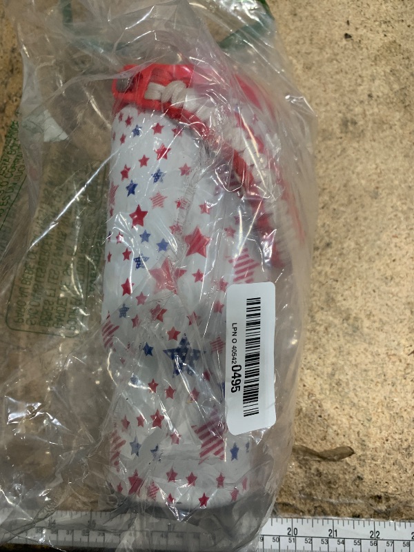 Photo 1 of (USED/FAIR) (BAGGED) Meoky 32 oz Tumbler with Handle, Tumbler with Lid and Straw, Stainless Steel Travel Mug, 100% Leak Proof, Keeps Cold for 24 Hours, Fits in Car Cup Holder (Star)