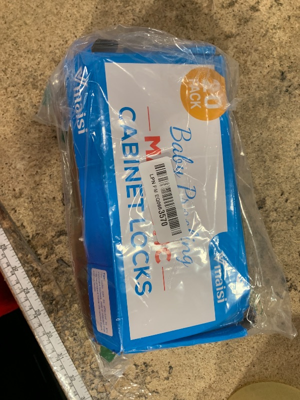 Photo 1 of 20 Pack Magnetic Cabinet Locks Baby Proofing - Vmaisi Children Proof Cupboard Drawers Latches - Adhesive Easy Installation