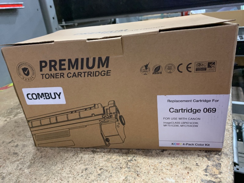 Photo 1 of 069 Toner Cartridge Set Replacement for Canon 069 Toner Cartridge 4 Pack Works for Canon Color ImageCLASS Mf753cdw MF751Cdw MF752Cdw LBP674Cdw MF752Cdw MF756Cx LBP673Cdw Printer (BK, C, Y, M)