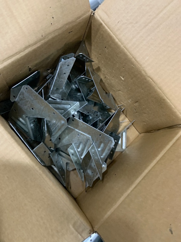 Photo 1 of (25-Pack) Calvana 16-Gauge Hurricane Ties, Rafter Hanger, Hurricane Straps, Pergola Brackets, Galvanized Finish, Rust-Resistant & Reliable, for Connecting Wooden Rafters, Patio Beams, Roof Trusses