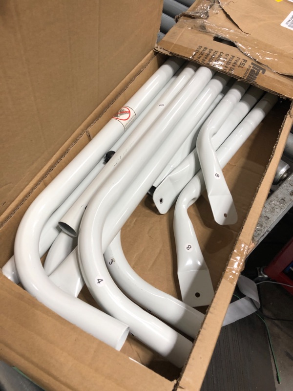 Photo 1 of (UNTESTED) Franklin Sports Soccer Rebound Net - Training Soccer Net - Perfect For Backyard Soccer Practice - Portable 6'x4' Net With Steel Frame - White