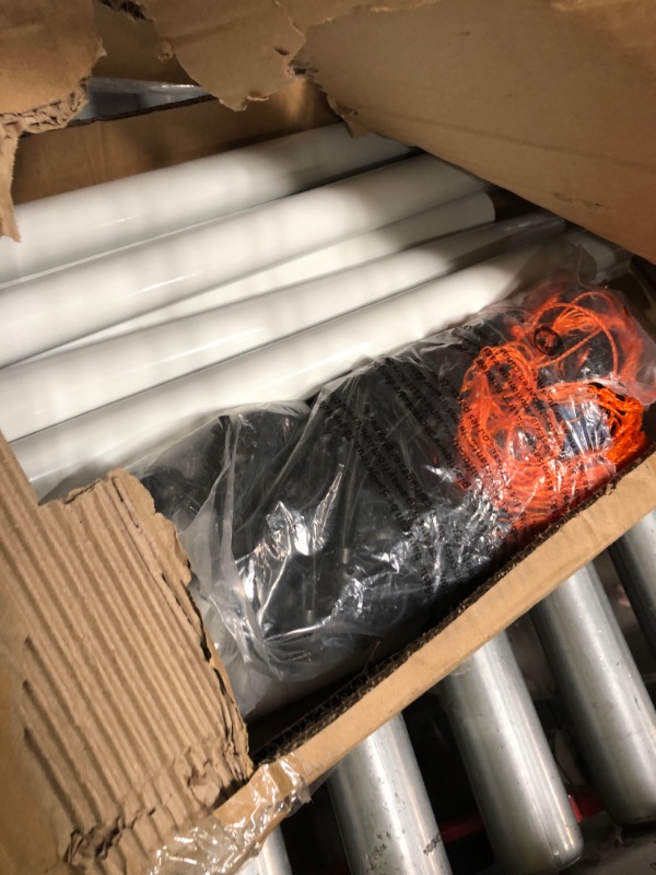 Photo 1 of (UNTESTED) Franklin Sports Soccer Rebound Net - Training Soccer Net - Perfect For Backyard Soccer Practice - Portable 6'x4' Net With Steel Frame - White