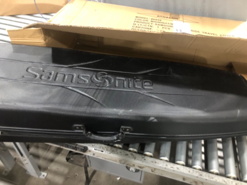 Photo 1 of (used/damaged) Samsonite Golf 6850 Hard Case Golf Travel Bag, Lightweight & Durable ABS Shell, Multi-Directional Wheels