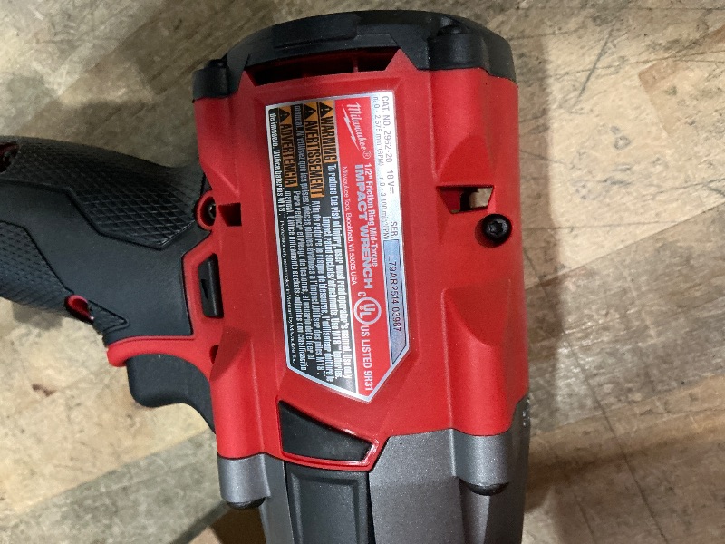 Photo 1 of *NO BATTERY** UNABLE TO TEST * Milwaukee 2962-20 M18 18V Fuel 1/2" Mid-torque Impact Wrench with Friction Ring