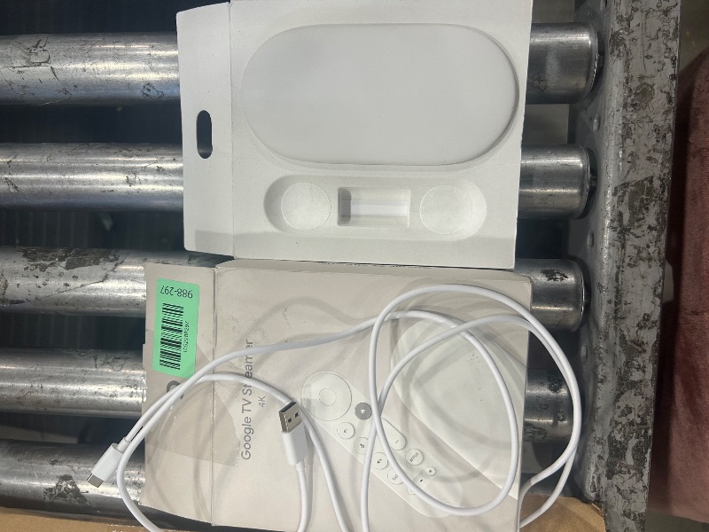 Photo 1 of **Read Notes**
Google TV Streamer 4K - Fast Streaming Entertainment on Your TV with Voice Search Remote - Watch Movies, Shows, Live TV, and Netflix in 4K HDR - Smart Home Control - 32 GB of Storage - Porcelain