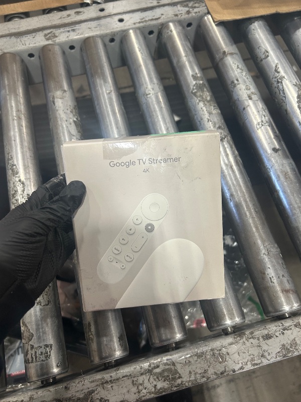 Photo 1 of **Read Notes**
Google TV Streamer 4K - Fast Streaming Entertainment on Your TV with Voice Search Remote - Watch Movies, Shows, Live TV, and Netflix in 4K HDR - Smart Home Control - 32 GB of Storage - Porcelain