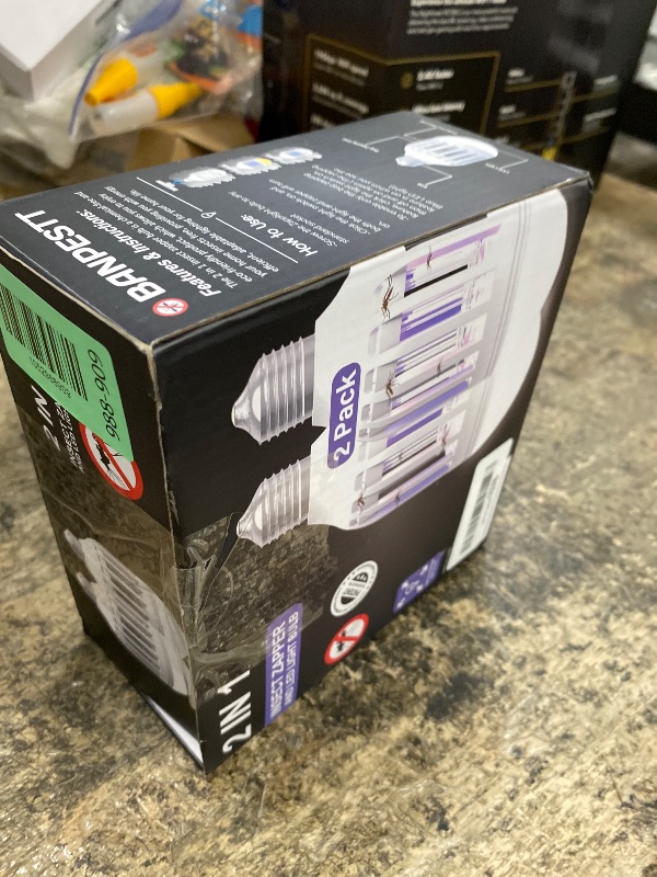 Photo 1 of [2-Pack] BANPESTT Bug Zapper Light Bulb 2-in-1 Indoor Mosquito Zapper Gnat Trap- Electric Fly Insect Killer&Bug Catcher for Home Backyard Patio