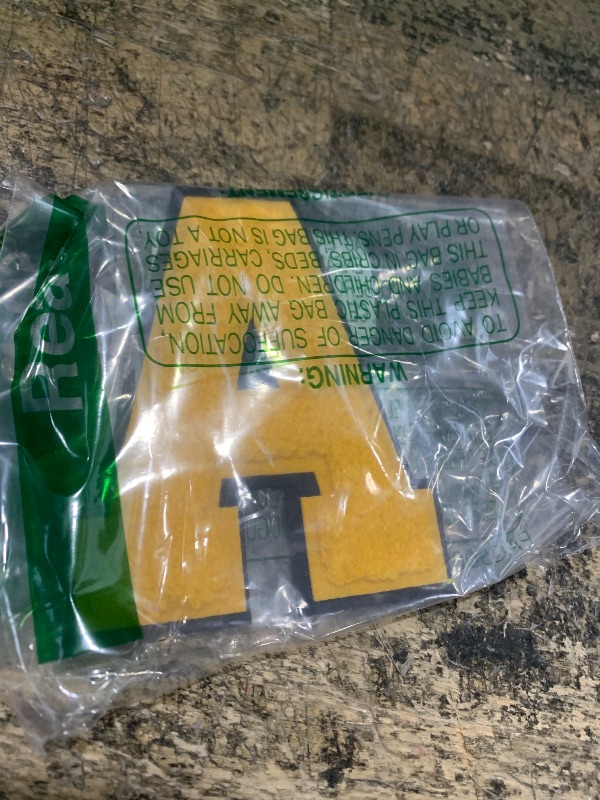 Photo 1 of 1 PCS 4.2" Yellow Chenille Letter Patches, Iron on Patches for Hats Clothes Bags Backpacks Jeans, Initial Patches Large Varsity Letter. (Letter A)