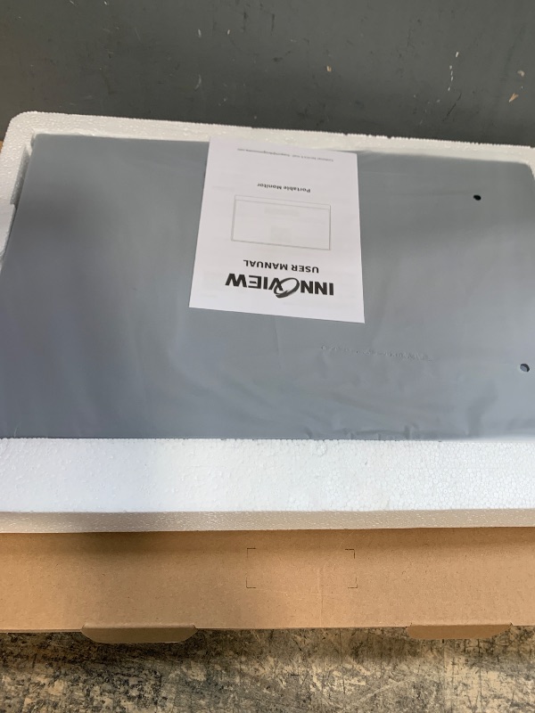 Photo 1 of InnoView Portable Monitor Touchscreen 15.6" 1080P 10-Point Touch Screen Monitor Portable with Protective Sleeve Built-in Stand, 1200:1 HDMI USB C Travel Monitors for Laptop, PC, Phone