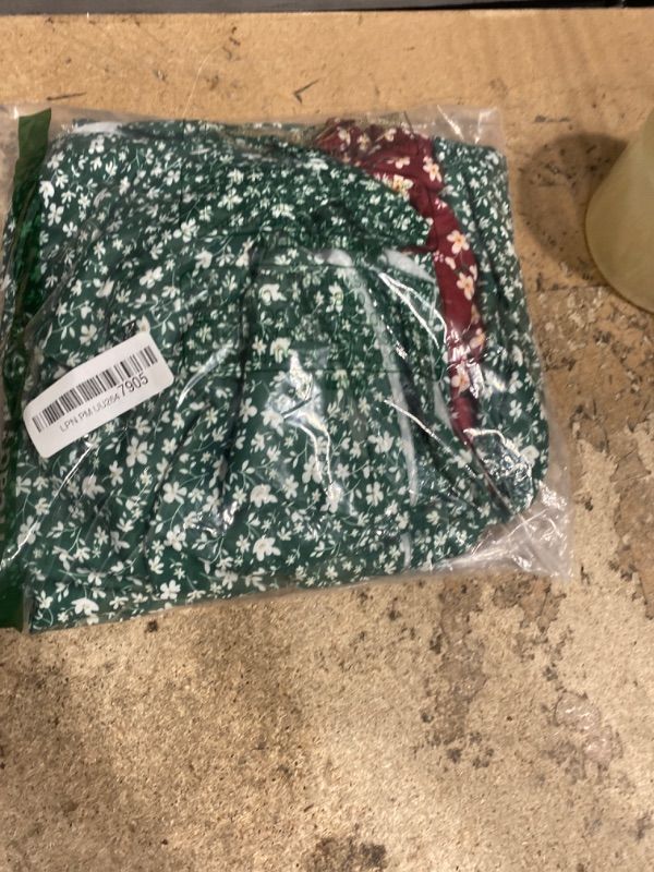 Photo 1 of (2 SET, no black/ xl size) Chongbaijia  Piece Womens Sundresses Summer Floral Short Sleeve Wrap V Neck A-Line Midi Casual Vacation Dresses 2025 Spring Beach Vacation Fashion Wedding Guest Cute Elegant Classy Easter Clothes ONLY THE FLORAL DRESSES SIZE XL