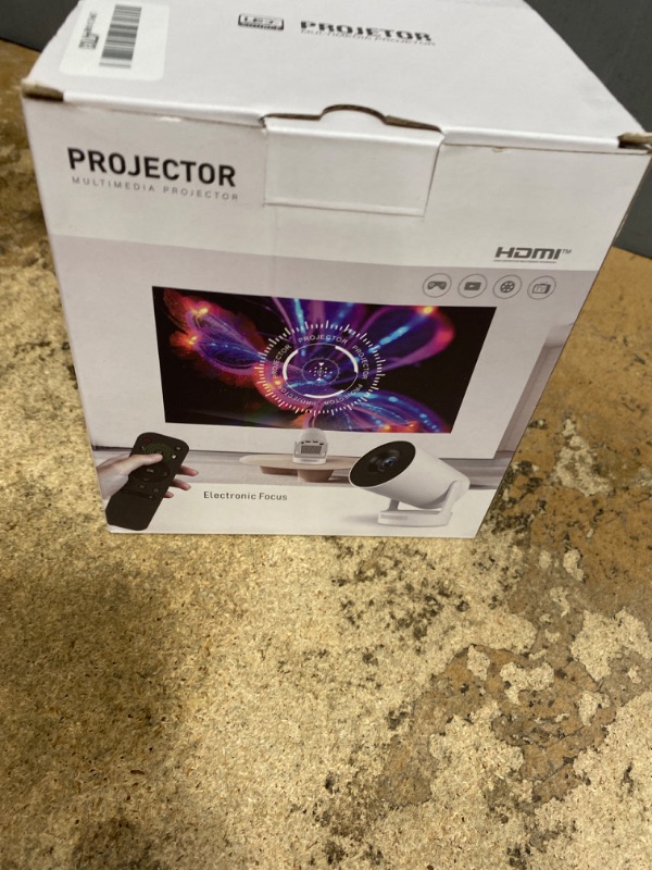 Photo 1 of ?Electric Focus?Projector 4K Support, Mini Projector with Wifi6 and Bluetooth, HY300pro Upgrade Enhanced Version Smart Proyector, 5w Speaker, Electric Focus, Auto Keystone Correction 35"-130" Screen
