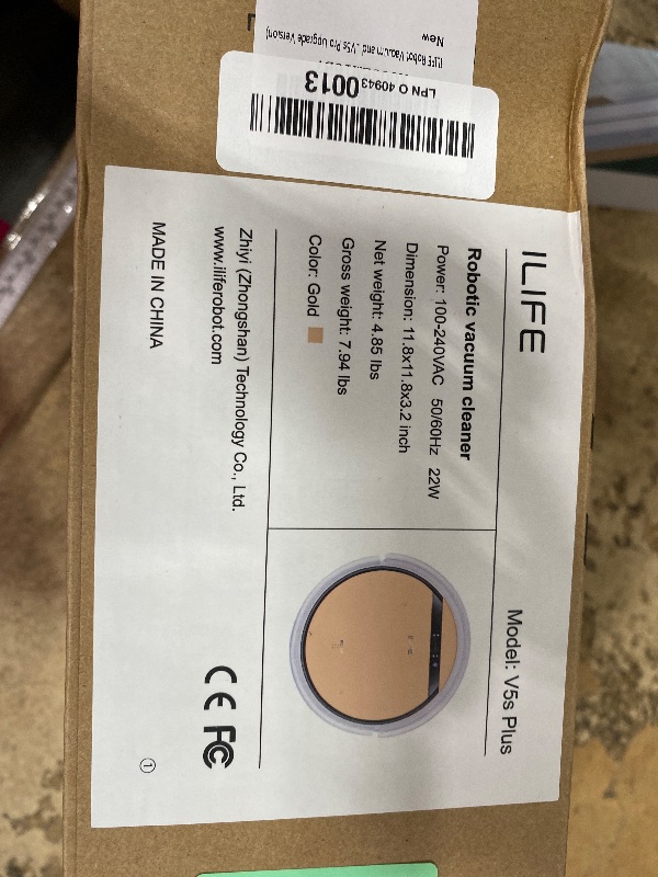Photo 1 of ***SEE NOTES***ILIFE V5s Plus Robot Vacuum and Mop Combo with Wi-Fi/App/Alexa, Automatic Self-Charging Robotic Vacuum Cleaner, Slim and Quiet, Cleans Hard Floors Carpets and Pet Hair (V5s Pro Upgrade Version)