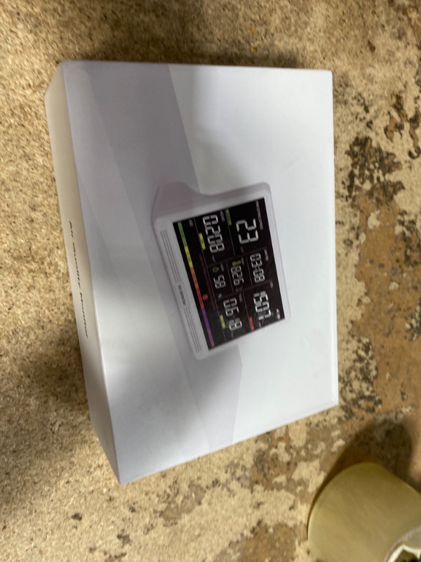 Photo 1 of 16 in 1 Air Quality Monitor Indoor 7" Display 9 AQI+7 AQI Alerts Air Quality Meter for CO2, TVOC, PM2.5 PM1.0 PM10, HCHO, Temperature Humidity AQI & Time, Air Detector Air Quality Tester for Home