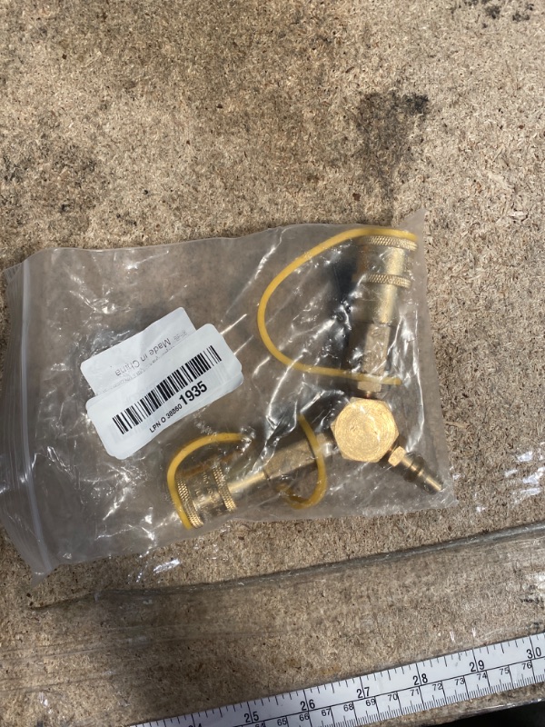 Photo 1 of 1/4" RV Propane Quick Connect Y Splitter Adapter with Shutoff Valve for RV Trailer, Quick Connect Propane Hose Connect to Motorhome Tabletop Camping Grill 2 Way 1/4" Quick Disconnect Kit