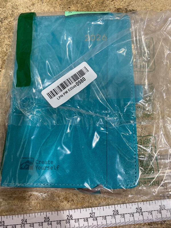 Photo 1 of 2025-2026 Planner - Weekly & Monthly Planner Runs from Jul 2025 to Dec 2026, 5.8" x 8.25", 18 Monthly Planner, 14 Notes Pages, Inner Pocket, PU Leather Hard Cover, Teal Month Planners 2025-2026