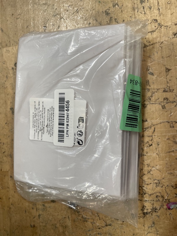 Photo 1 of 100 Pack Vellum Jackets for 5x7 Invitations, Pre-Folded Bulk Transparent Paper Envelope Liners for Wedding Cards and Scrapbooking