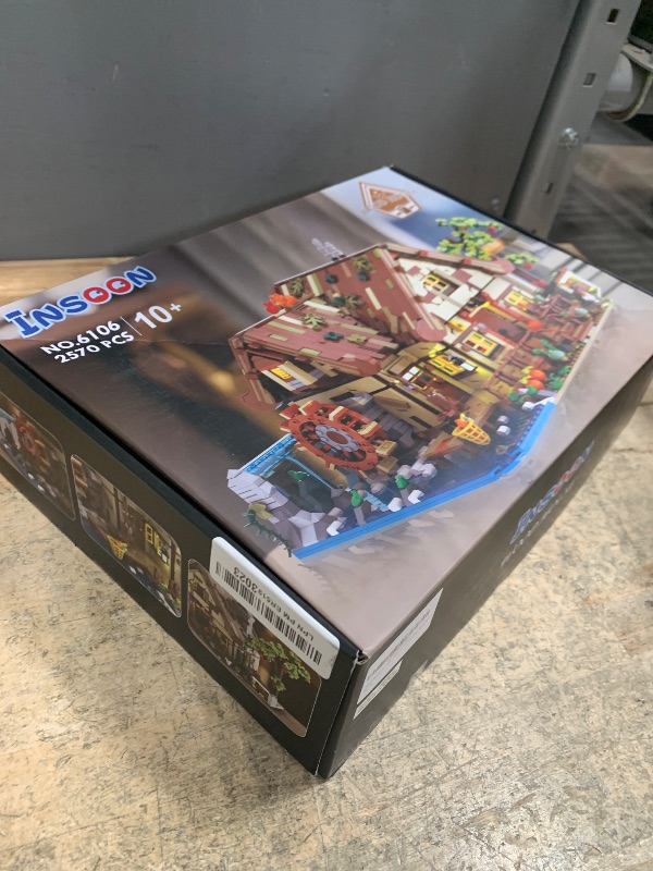 Photo 1 of ***************Missing parts***********
INSOON Wood Cabin Building Set with Light, 2570 PCS Wooden Forest House Mini Building Block Toy with Waterwheel Pond Animals, Big House Construction Model for Adults Teens Kids Boys Girls 10-12+