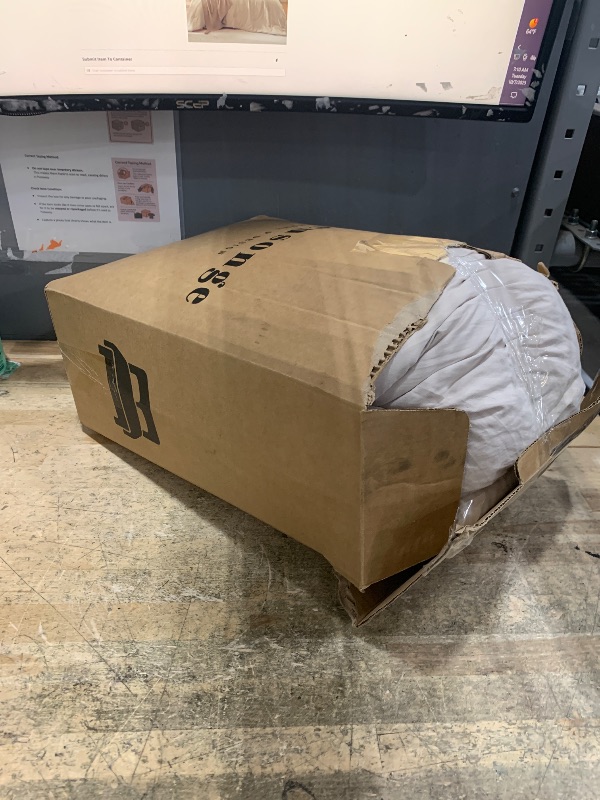 Photo 1 of ***DIRTY NEEDS CLAEANING*** WRENSONGE King Size Comforter Set, 7 Pieces Soft Light Oatmeal Bed in a Bag King with Fitted Sheet, Flat Sheet, 2 Pillow Shams, and 2 Pillowcases- Warm Bedding Set for All Season