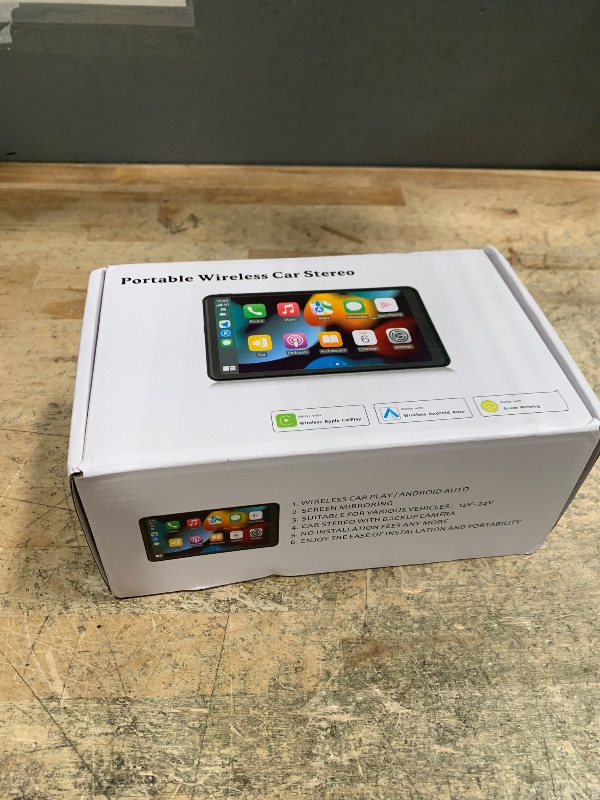 Photo 1 of ?Hieha? 2025 Wireless Portable Carplay and Android Auto, Carplay Screen for Car with Mirror Link/AUX/FM,7" Touchscreen Bluetooth 5.0, Marine Stereos for All Vehicles