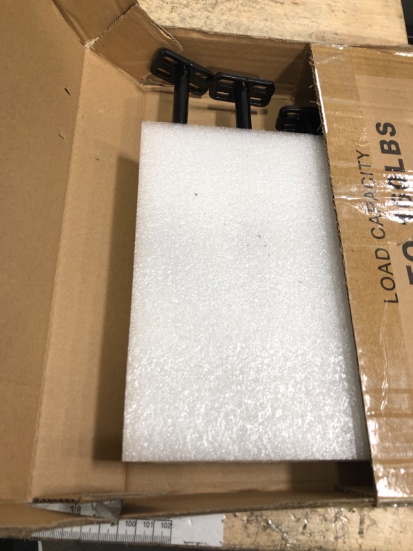 Photo 1 of ***PARTIAL SET missing accessories - PRICE ADJUSTED*** 8pcs Wall Shelf Brackets Heavy Duty Floating Shelf Bracket Hidden,Invisible Black Shelving Brackets Decorative Floating Shelf Hardware Heavy Duty,Metal Shelf Support Bracket(8"-8pcs)