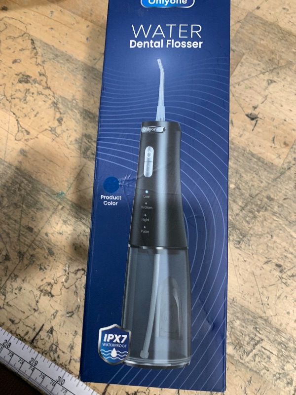 Photo 1 of **MISSING 5 JET FLOSSING TIPS** Onlyone Water Dental Flosser, 300ML Portable Oral Irrigator for Teeth, 4 Modes and 5 Jet Tips,Rechargeable Irrigation Cleaner,Electric Flossing Machine Power Flossers & Irrigator Accessories Blue