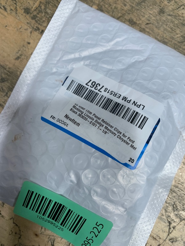 Photo 1 of 20 Door Trim Panel Retainer Clips for Ford Mustang Lincoln Dodge Mercury Chrysler Metal Black 383033-S101 1-1/8”