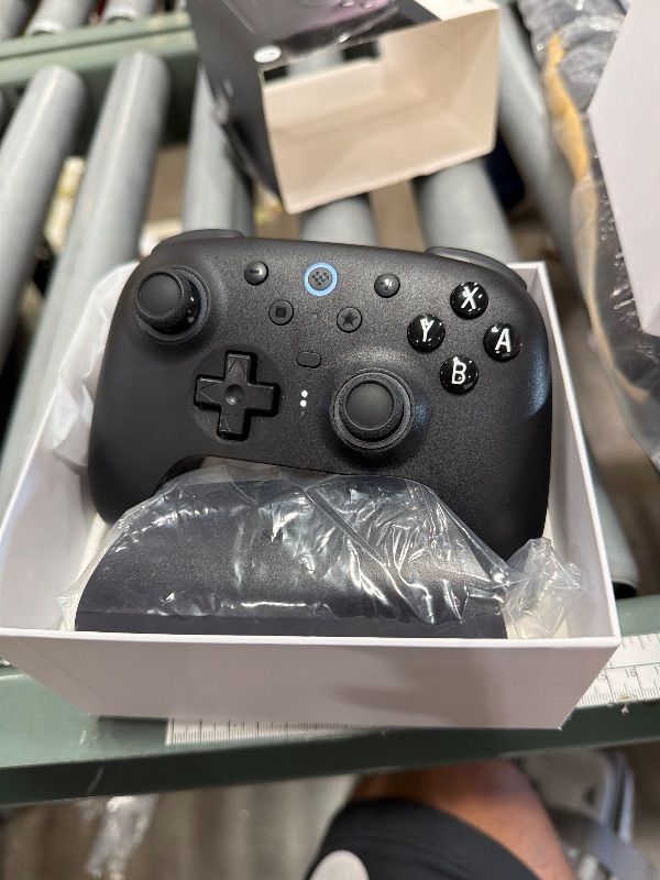 Photo 1 of 8BitDo Ultimate 2 Bluetooth Controller with TMR Joysticks for Switch, Windows PC, Gaming Controller with Switchable Hall Effect/Tactile Triggers, RGB Fire Ring, Charging Dock,Vibration and Motion control (Black, Ultimate 2 Bluetooth)