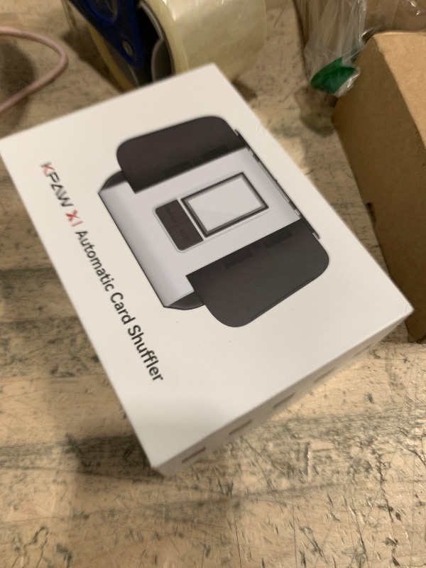 Photo 1 of (PARTS) KPAW Automatic Card Shuffler Machine - 1-2 Decks Low Noise Shuffler, Rechargeable & Portable, One Press Shuffling, Automatic Card Shuffler for Texas Hold'em, Skip-Bo, Poker, UNO, Phase 10