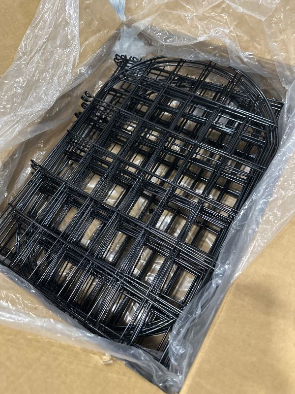 Photo 1 of *** PARTS ONLY *** 32.5 ft(L) x 22 in(H) Garden Fence, 30 Panels Arched No Dig Fence, Decorative Animal Barrier Fencing with Ground Stake, Rustproof Metal Garden Edging Border for Dog, Rabbit, Outdoor Yard Patio Decor