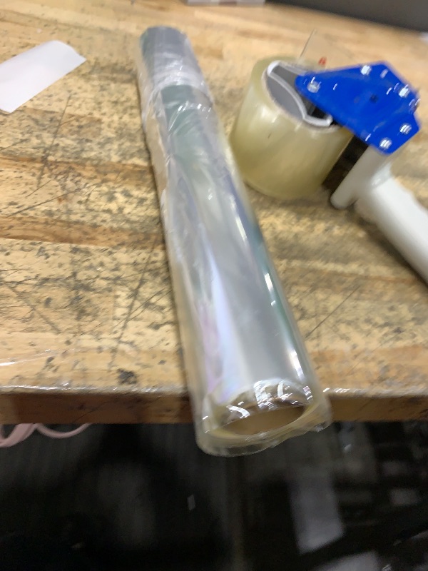 Photo 1 of 100 ft Clear Cellophane Wrap Roll (31.5 in x 100 ft) - 3 Mil Thicken Cellophane Roll, Clear Cellophane Bags Large, Clear Wrapping Paper for Flower Gift Baskets Wrap (31.5" fold into 16")