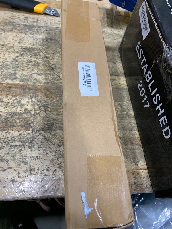 Photo 1 of 1 Inch Curtain Rods for Windows, 32 to 48 Inch Black Rustic Curtain Rod Set, Modern Design Drapery Tubes with Brackets Room Divider, For Indoor and Outdoor