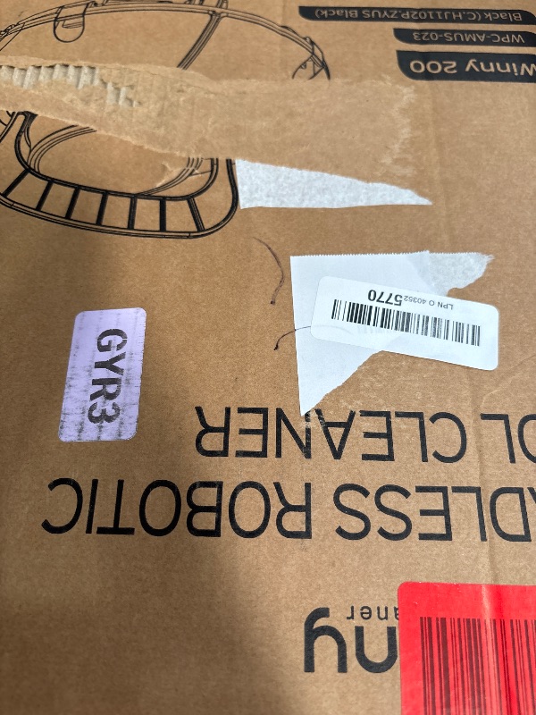 Photo 1 of ***(PARTS ONLY/ MAJOR DAMAGE/ NON FUNCTIONAL)***Cordless Robotic Pool Cleaner,Pool Vacuum with Auto- Parking, Lightweight, Ideal for Above Ground Flat Pool up to 645 sq.ft,Black