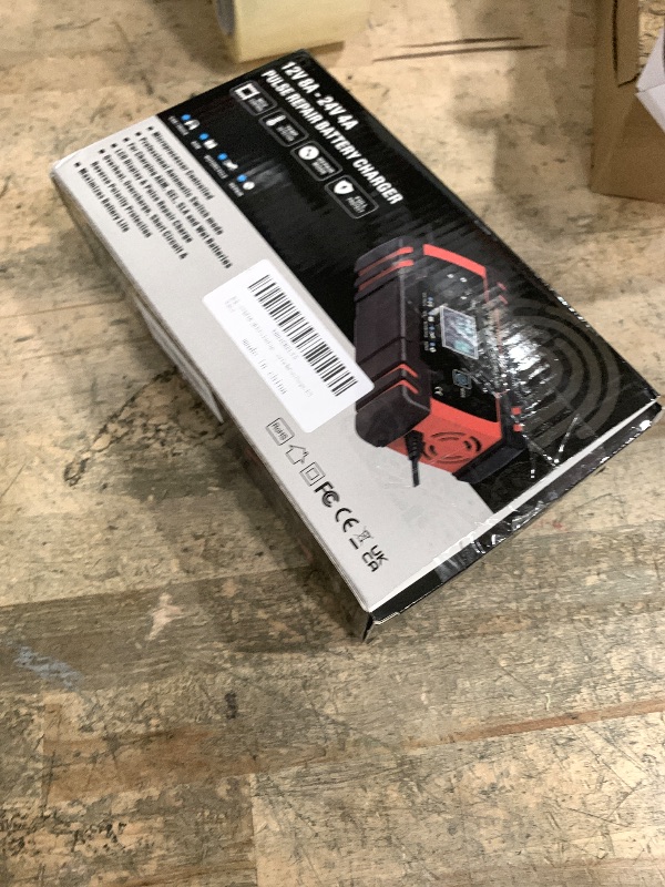 Photo 1 of 12V/24V/8A Smart Battery Charger Pulse Repair Maintainer with LCD Dispaly for Car, Truck, Motorcycle, Boat, SUV, ATV