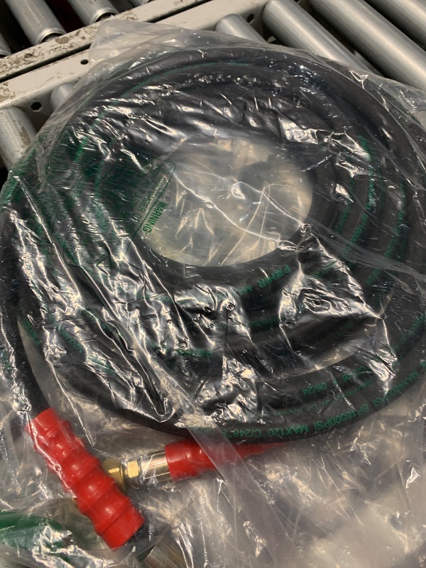Photo 1 of (please see all images) POHIR 3/8" Pressure Washer Hose 25 FT for Cold and Hot Water Max 