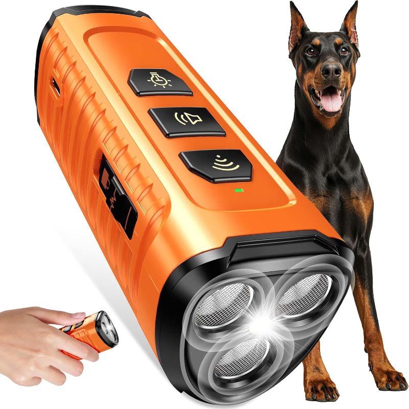 Photo 1 of 
Cbersmg Dog Bark Deterrent Device 3X Anti Barking Device for Dogs, 5 Modes Stop Neighbors Dog Barks No More Safe for All Dogs 50FT Bark Control Indoor...