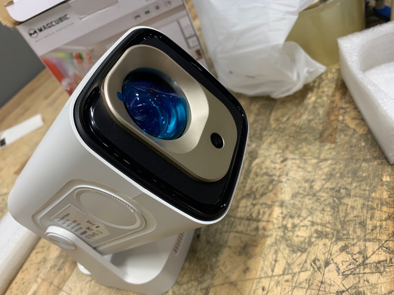 Photo 1 of ?Auto Focus&1080P?Magcubic Mini Smart Projector with 4K Support, Portable Projector with Wifi and Bluetooth, 5W Speaker, Built in Apps, Voice Control, Outdoor Movie Projector
