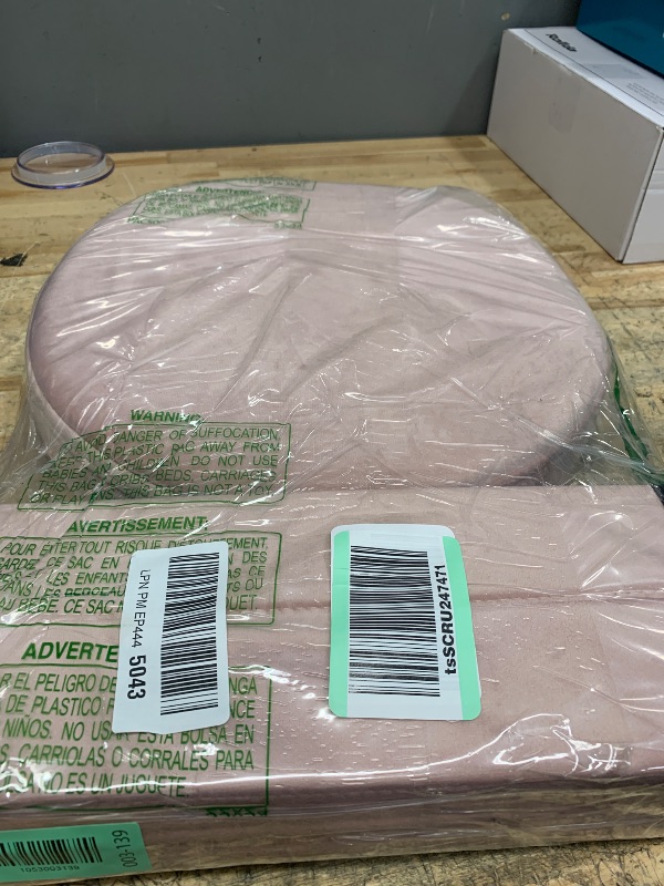 Photo 1 of Phantoscope Storage Ottoman Round15 Inch, Velvet Folding Storage Boxes Footrest Foot Ottoman Toy Box, Padded Seat for Dorm Living Room Bedroom, Support 220lbs Pink