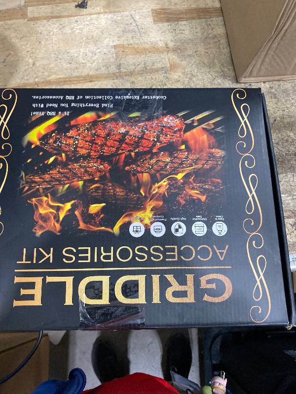 Photo 1 of 18PCS Griddle Accessories Kit, Flat Top Grill Accessories Set for Blackstone and Camp Chef, Grill Spatula Set with Enlarged Spatulas, Basting Cover, Scraper for Outdoor BBQ