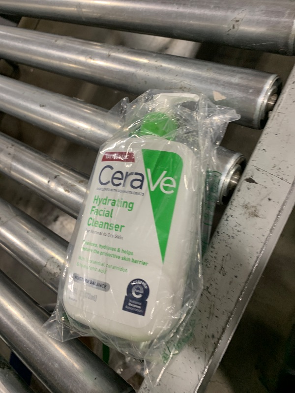 Photo 1 of CeraVe Hydrating Facial Cleanser, Moisturizing Face Wash For Dry Skin, Hyaluronic Acid + Ceramides + Glycerin, Hydrating Cleanser For Normal To Dry Skin, National Eczema Association Certified