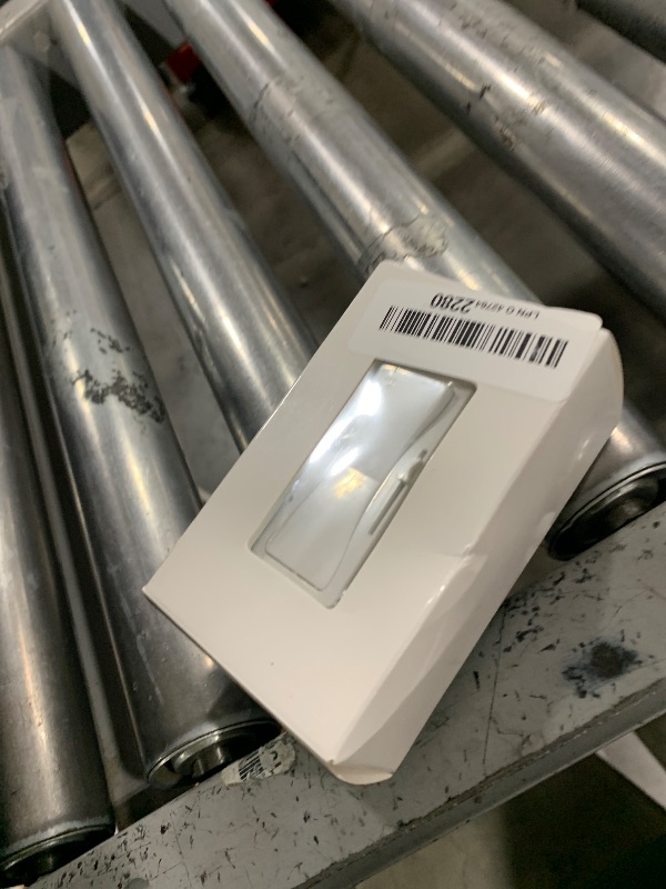 Photo 1 of 12V - 24V DC Dimmer Switch, PWM LED Slide Dimmer Switch for LED Strip Lights, Single Color, Can NOT Be Used with 120V, Wall Plate Included (1 Pack, White)