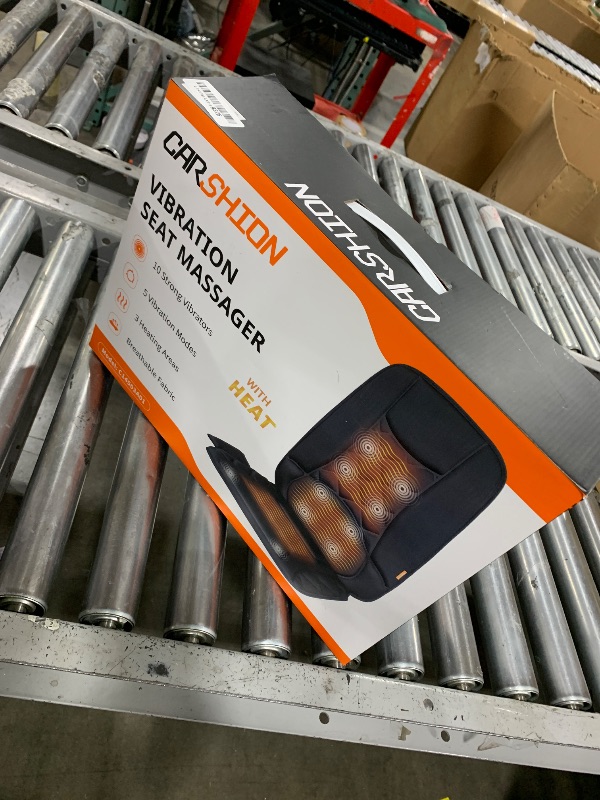 Photo 1 of 10 Vibration Motors, Massage Seat Cushion with Heat,Back Massager for Chair Back Massager Heated Seat Cover Massage Chair Pad for Pain Relief Home Office Use